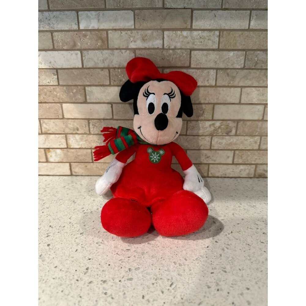 Walt‎ Disney Christmas Holiday Winter Minnie Mouse Plush